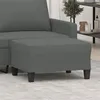 Image de vidaXL Repose-pied Gris foncé 70x55x41 cm Tissu349348