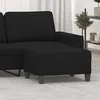 Image de vidaXL Repose-pied Noir 70x55x41 cm Tissu microfibre