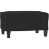 Image de vidaXL Repose-pied Noir 70x55x41 cm Tissu microfibre
