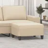 Image de vidaXL Repose-pied Crème 70x55x41 cm Tissu microfibre349365