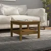 Image de vidaXL Table basse Marron miel 55x55x40 cm Bois massif de pin814272