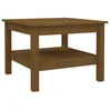 Image de vidaXL Table basse Marron miel 55x55x40 cm Bois massif de pin