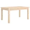 Image de vidaXL Table Basse 80 X 50 X 40 Cm En Pin Massif Avec Design Minimaliste Et Cadre Stable