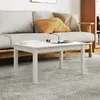 Image de vidaXL Table basse Blanc 80x50x40 cm Bois massif de pin814280
