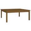 Image de vidaXL Table basse Marron miel 100x100x40 cm Bois massif de pin