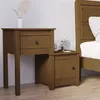 Image de vidaXL Table de chevet Marron miel 79,5x38x65,5 cm Bois de pin massif814545
