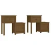 Image de vidaXL Tables de chevet 2 pcs Marron miel 79,5x38x65,5 cm Pin solide
