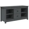 Image de vidaXL vidaXL Meuble TV Gris 103x36,5x52 cm Bois de pin massif