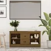 Image de vidaXL Meuble TV Marron miel 103x36,5x52 cm Bois de pin massif814572