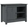 Image de vidaXL Meuble TV Gris 70x36,5x52 cm Bois de pin massif