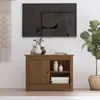 Image de vidaXL Meuble TV Marron miel 70x36,5x52 cm Bois de pin massif814582