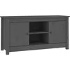 Image de vidaXL vidaXL Meuble TV Gris 103x36,5x52 cm Bois de pin massif