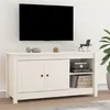 Image de vidaXL Meuble TV Blanc 103x36,5x52 cm Bois de pin massif814590