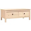 Image de vidaXL Vidaxl Table Basse 100x50x40 Cm Bois Massif De Pin
