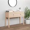 Image de vidaXL Table console 100x35x75 cm Bois massif de pin