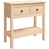 Image de vidaXL Vidaxl Table Console 75x35x75 Cm Bois Massif De Pin