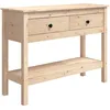 Image de vidaXL Vidaxl Table Console 100x35x75 Cm Bois Massif De Pin