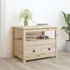 Image de vidaXL Table basse 71x49x55 cm Bois massif de pin820936