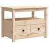 Image de vidaXL Vidaxl Table Basse 71x49x55 Cm Bois Massif De Pin