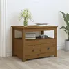 Image de vidaXL Table basse Marron miel 71x49x55 cm Bois massif de pin820939