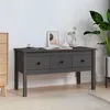 Image de vidaXL Table basse Gris 102x49x55 cm Bois massif de pin820943