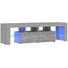 Image de vidaXL vidaXL Meuble TV avec lumières LED Sonoma gris 140x36,5x40 cm