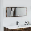 Image de vidaXL Vidaxl Miroir De Salle De Bain Led Chêne Fumé 90x8,5x37 Cm Bois D'ingénierie