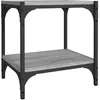 Image de vidaXL Meuble TV Sonoma gris 40x33x41 cm Bois d'ingÃ©nierie et acier