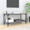 Image de vidaXL Meuble TV Sonoma gris 80x33x41 cm Bois d'ingénierie et acier819335