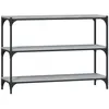 Image de vidaXL BibliothÃ¨que Sonoma gris 100x33x70,5 cm Bois d'ingÃ©nierie acier
