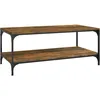 Image de vidaXL Vidaxl Table Basse Chêne Fumé 100x50x40 Cm Bois D'ingénierie