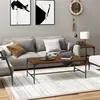 Image de vidaXL Table basse Chêne marron 100x50x35 cm Bois d'ingénierie819391