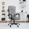 Image de vidaXL Fauteuil inclinable de bureau Gris clair Tissu349617