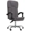 Image de vidaXL Vidaxl Fauteuil Inclinable De Bureau Gris Similicuir