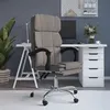 Image de vidaXL Fauteuil inclinable de bureau Taupe Tissu349625