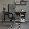 Image de vidaXL Fauteuil inclinable de bureau Gris foncé Tissu