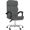Image de vidaXL Vidaxl Fauteuil Inclinable De Bureau Gris Foncé Tissu