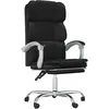 Image de vidaXL Vidaxl Fauteuil Inclinable De Bureau Noir Similicuir