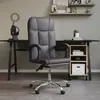 Image de vidaXL Fauteuil inclinable de bureau Gris Similicuir