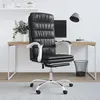 Image de vidaXL Fauteuil inclinable de bureau Noir Similicuir349653