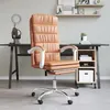 Image de vidaXL Fauteuil inclinable de bureau Marron Similicuir