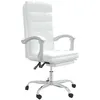 Image de vidaXL Vidaxl Fauteuil Inclinable De Bureau Blanc Similicuir