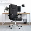 Image de vidaXL Fauteuil de massage inclinable de bureau Noir Velours