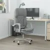 Image de vidaXL Fauteuil de massage inclinable de bureau Gris clair Tissu349685