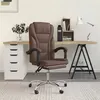 Image de vidaXL Fauteuil inclinable de bureau Marron Similicuir
