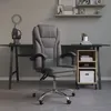 Image de vidaXL Fauteuil inclinable de bureau Gris Similicuir349699