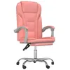 Image de vidaXL Fauteuil inclinable de bureau Rose Similicuir