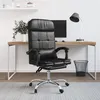 Image de vidaXL Fauteuil de massage inclinable de bureau Noir Similicuir349707