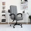 Image de vidaXL Fauteuil inclinable de bureau Gris clair Tissu