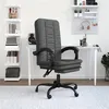 Image de vidaXL Fauteuil inclinable de bureau Gris foncé Tissu